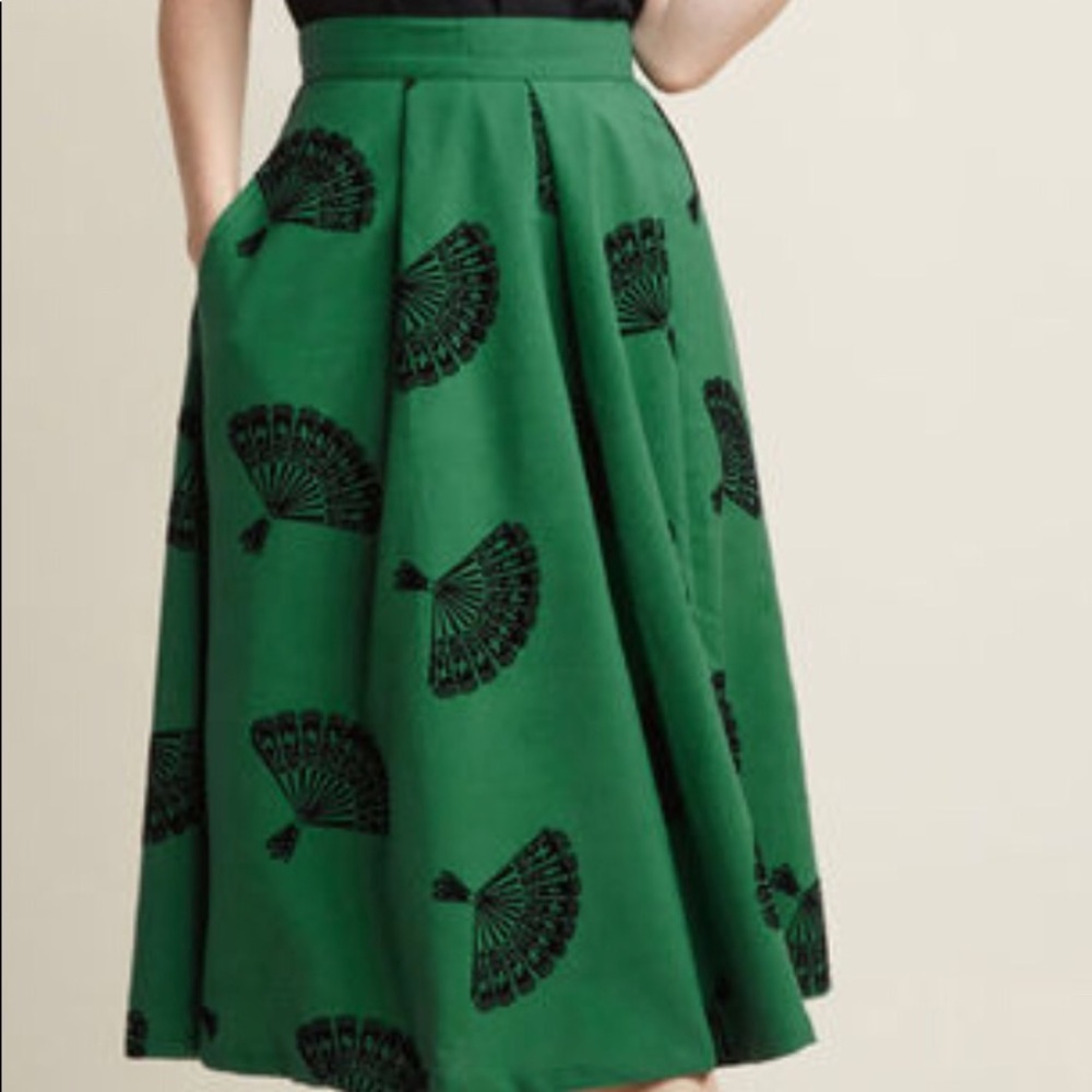 B. Jones Style Midi Skirt-Pine (green) ModCloth